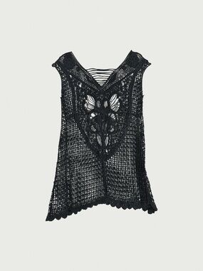 Crochet Open Knit Dress